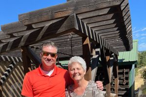 Man and Woman standing on deck