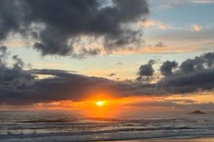 Sunset on Oregon Coast