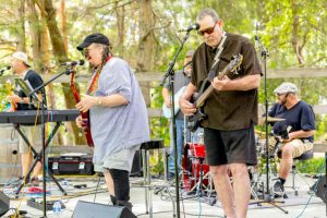 two men in a band
