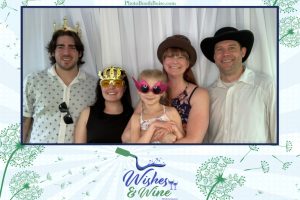 family in photo booth