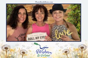 three ladies photo booth