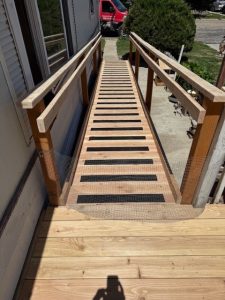 Ramp outside of a home
