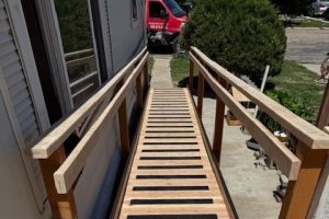 Ramp outside of a home