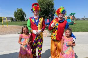 clowns and girls