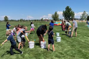 kids in field running