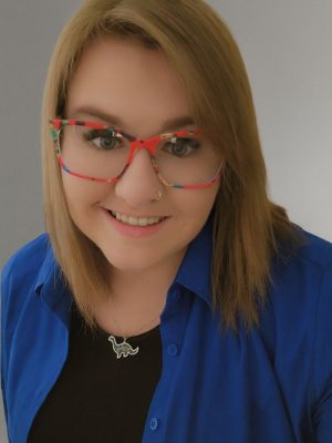 girl with glasses