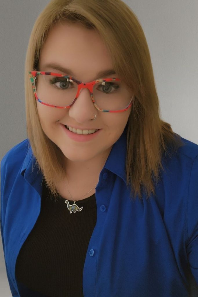 girl with glasses